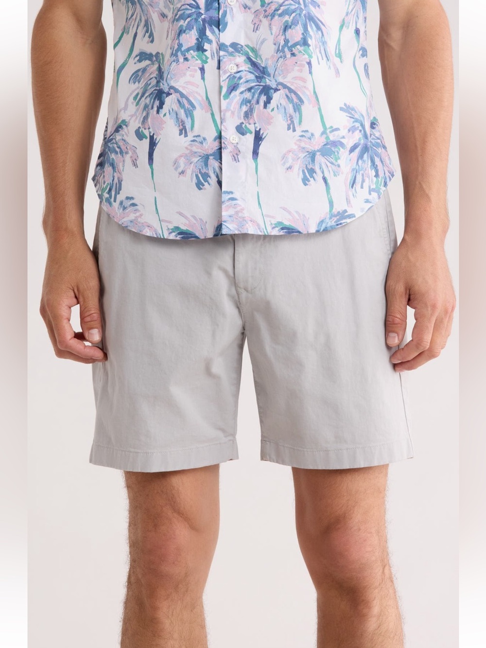Bonobos Washed Chino Shorts Light Gray Grey Size 40 NWT